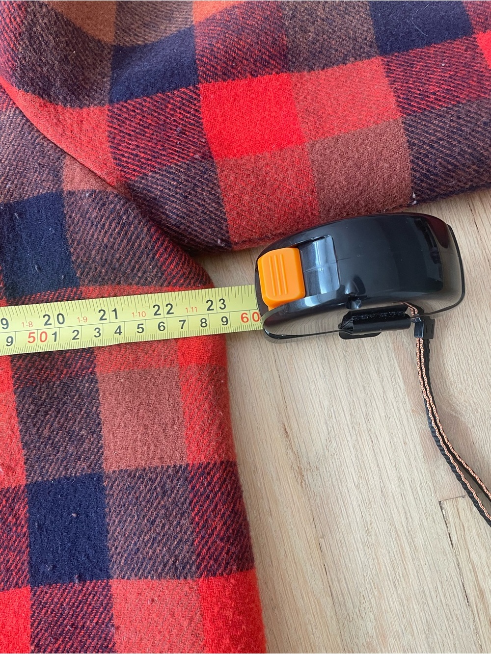 Coach Wool blend Tartan plaid 3/4 sleeve jacket size large - Picture 7 of 8